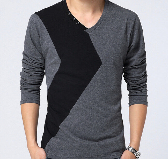 Fashion-Men-s-V-Neck-Long