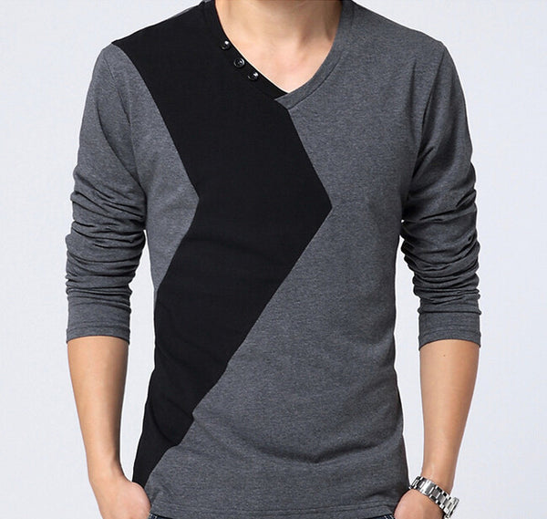 Fashion-Men-s-V-Neck-Long