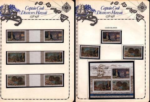 1778-1978 CAPTAIN COOK DISCOVERS HAWAII - EXCLUSIVE ALBUM, GREAT BUY !!